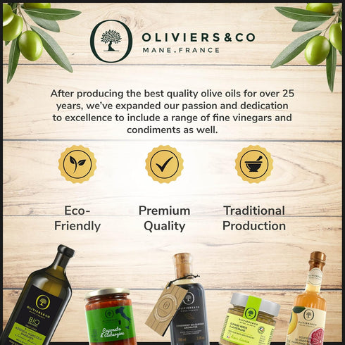 Cold Pressed Lemon Olive Oil by Oliviers & Co | Extra Virgin Olive Oil with Fresh Whole Lemons | Gourmet Italian EVOO for Seafood, Vegetables & De...