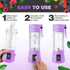 Portable Blender - Compact and USB Rechargeable Personal Travel Blenders for Smoothies, Shakes and Ice - Mini Fruit Juice Mixing Shaker Bottle - 3...