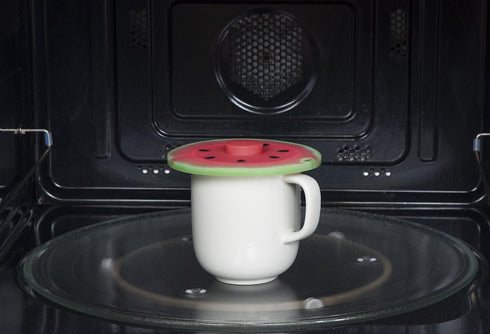 Charles Viancin - Set of 2 Watermelon 4” Silicone Drink Covers - Airtight Seal on Any Smooth-Rimmed Glass, Keep Drinks Cool or Hot - BPA-Free - Ov...
