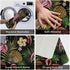 Embroidered Flamingo Tropical Palm Leaves Bath Rugs Mats Door Mat Outdoor Doormat Non Slip Absorbent Bathroom Floor Mat Carpet for Home Kitchen En...