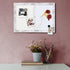Bulletin Board Whiteboard White Felt Board Combo for Office School Kitchen Bedroom, White Wood Frame,10.2"*14.2",Whiteboard+WH-2636WH...