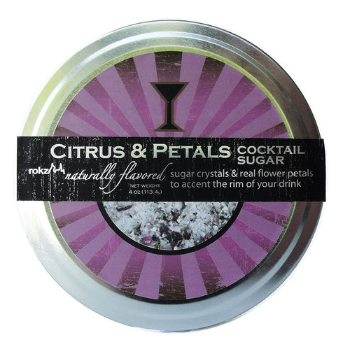 rokz Citrus & Petals Cocktail Sugar Rimmerz, 4 Ounce...