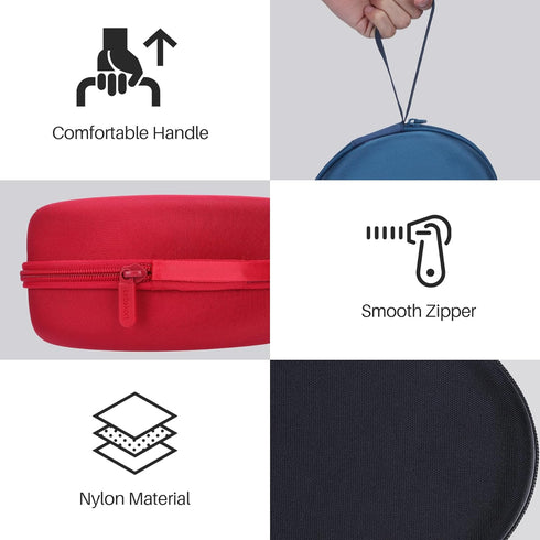 Hard Carry Case Compatible with Beats Studio Pro Studio 3 Solo 4 Solo 3 Solo 2 Wireless Noise Cancelling Over-Ear Headphones (Off White Case)...
