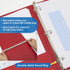 BAZIC 3 Ring Binder 1/2" Economy View Binders Organizer - Red, Round Ring, Hold 100 Sheets Paper, for School Office Home, 1-Count...