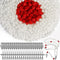 1220 Pcs Rosary Making Supplies Include 1060 Pcs Rosary Pearl Beads 120 Pcs Carved Rose Beads 20 Pcs Rosary Cross Centerpiece 20 Pcs Crucifix Meda...
