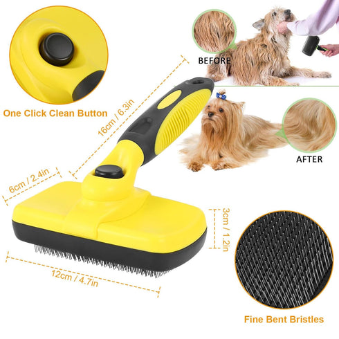 Undercoat Pet Grooming Deshedding Tool Cleaning Brush Regular for Dog or Cat (Pack of 1)...