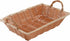 Winco PWBN-12B Rectangular Woven Basket with Handles, 12-Inch by 8-Inch by 3-Inch,Brown,Medium...