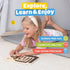 deMoca Busy Board for 1 Year Old, Sensory Toy for Toddlers, Montessori Travel Toys with Educational Activities for One Year Old and 2 Years Old, G...