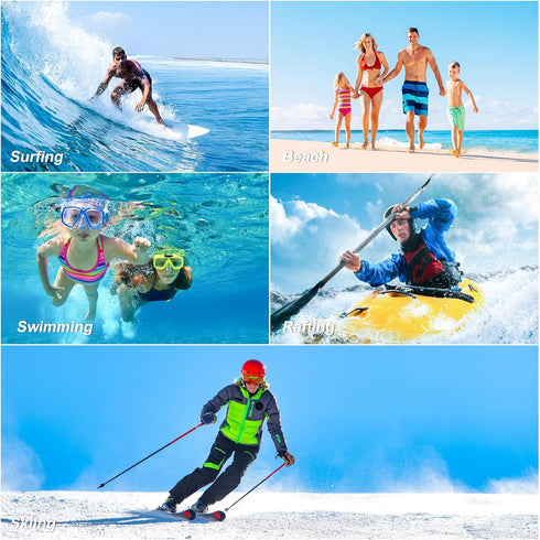 2 PCs Waterproof Phone Pouch, Clear Waterproof Phone Case for iPhone 15 Pro Max 14 13 12 11 Plus Samsung Up to 6.9'', 3D IPX8 Water Proof Cellphon...