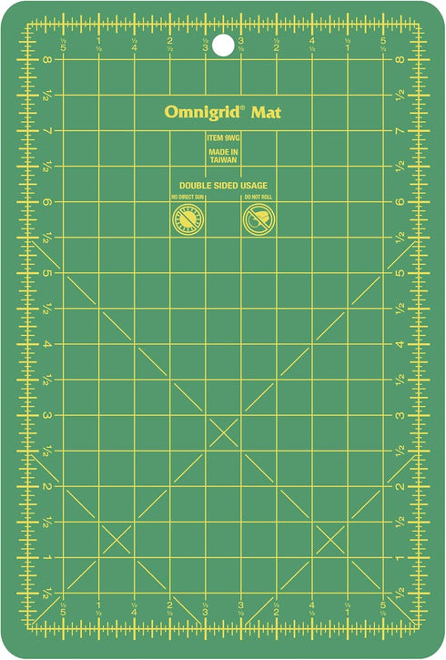 Omnigrid 5-1/2" x 8-1/2" Gridded Self-Healing Cutting Mat...
