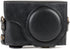 MegaGear MG1258 Ever Ready Leather Camera Case compatible with Panasonic Lumix DC-ZS80, DC-ZS70, DC-TZ95, DC-TZ90 - Black...