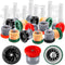 24 Pieces Variable Arc Nozzle, Replacement Pop-up Sprinkler Heads Compatible with Most of Adjustable Pop Up Sprinklers Spray Head for Garden Lawn ...
