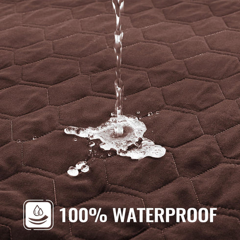 nanbowang Waterproof Dog Bed Covers Replacement Washable Pet Hair Easy to Remove, Dog Pillow Cover Quilted, Pet Bed Cover Lovely Puppy Bed Cover f...