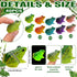 40 Pcs Miniature Frog Figurines Luminous Mini Resin Frog Mini Frog Figures Frog Model Garden Decor DIY Terrarium Craft Ornament Accessories for Mo...