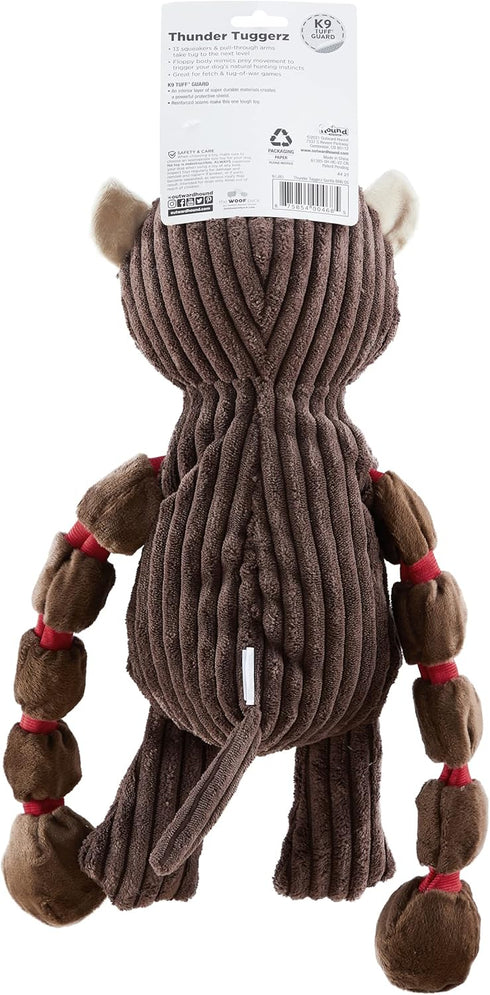 Outward Hound Thunda Tugga Gorilla Plush & Squeaky Dog Tug Toy...