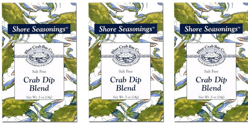 Blue Crab Bay Co. Seafood Dip Blend .5 Oz (Pack of 3) (Crab)...
