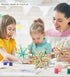 Puzzled 3D Puzzle Snowflake Ornaments Wood Craft Construction Model Kit, Fun & Educational DIY Wooden Toy Assemble Unfinished Crafting Hobby Puzzl...