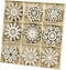 Sggvecsy Unfinished Wooden Snowflakes Ornaments, 36Pcs Christmas Tree Hanging Decoration Wood Cutouts DIY Craft Snowflake Shaped Embellishments Xm...