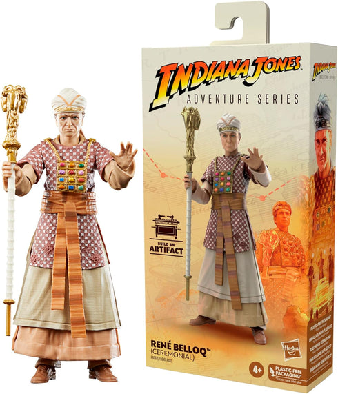 Indiana Jones Hasbro and The Raiders of The Lost Ark Adventure Series René Belloq (Ceremonial) Toy,6-Inch Action Figures,4 and Up...