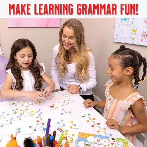 Hapinest Sentence Building Learning Game for Kids | Grammar Reading and Speech Therapy Activities | Kindergarten 1st Grade Special Education Class...