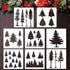 8 PCS Trees Stencils Art Painting Templates Pine Fir Tree Cypress Cedar Stencils Reusable Drawing Stencils for Painting on Wood Furniture Canvas H...