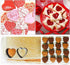 HOWAF 10pcs Valentine's Day Shapes Cookie Cutters Set for Kids Adult, Wedding Stainless Steel Biscuit Cookie Cutters Tools for Bridal Shower Anniv...