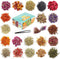 20 Bags Dried Flowers,100% Natural Dried Flowers Herbs Kit for Soap Making, DIY Candle Making,Bath - Include Rose Petals,Lavender,Don't Forget Me,...