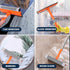 Professional Window Squeegee,2 in 1 Squeegee Window Cleaner with Long Stainless Steel Handle,Sponge Car Window Squeegee for Gas Station, Glass,Sho...