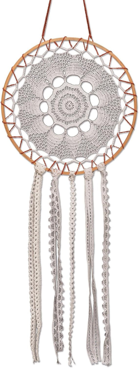 Heritage Lace White (Godiva) Crochet Envy 12" Round Dream Catcher...