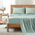 Comfort Spaces Coolmax Moisture Wicking Sheet Set Soft, Fade Resistant, All Elastic Deep Pocket Fits Up to 16" Mattress - Warm Weather Cooling She...