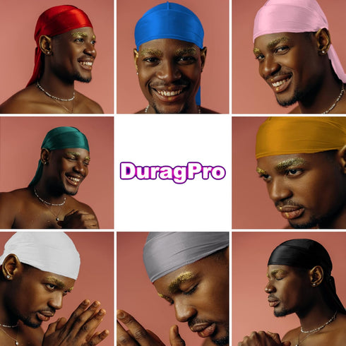 Silk Durag for Men and Women, Silky Satin Do Rag (Gold)...