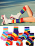 Unittype 6 Pair Rainbow Pride Knee High Socks for Women Striped Socks Long Socks Tube Socks Roller Skate Socks for Girls Youth Gift...