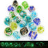 Artsy Crafts 60 Pcs Assorted Glow in The Dark Firefly Beads 12mm European Lampwork Luminous Glass Beads for Jewelry Making Charm Bracelet Necklace...