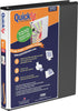 Stride QuickFit 1 D-Ring View Binder, Black...
