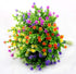 10 Pcs Artificial Flowers, Fake Outdoor Flowers UV Resistant, Lifelike Plastic Flowers for Indoor Outdoors Home Office Garden Wedding Sidewalk Tri...