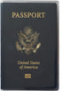Set of 2 Heavy Duty Clear Vinyl Plastic Passport Cover Holder Travel MADE IN USA...