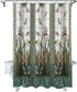 Flower Dragonfly Waterproof Bathroom Fabric Shower Curtain Bath Curtain Extra Long Shower Curtain 84 inch...