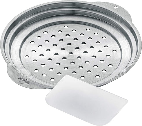 Spaetzle Lid and Scraper, Stainless-Steel Dumpling Maker and Spaetzle Noodle Maker...