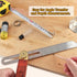 9 Inch Multi Angle Sliding T-Bevel Angle Ruler Protractor, 360 Degree Adjustable Ruler Gauge Measurement Tool with Hardwood Handle (Metric & Imper...