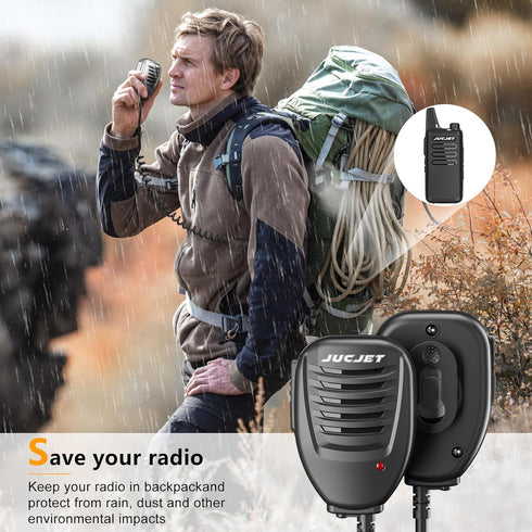 Handheld Speaker?3.5mm Headphone Jack Speaker Mic Walkie-Talkie Radio Hand Microphone (2 Pcs)......