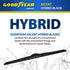 Goodyear Ascent 20" Hybrid Windshield Wiper Blade, Replacement Hybrid Windshield Wiper Blade with Universal Adaptor, Pack of 1...