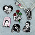 7 Pack Cool Enamel Pins for Backpacks Jackets Hat Set, Black Horror Skull Brooch Pins...