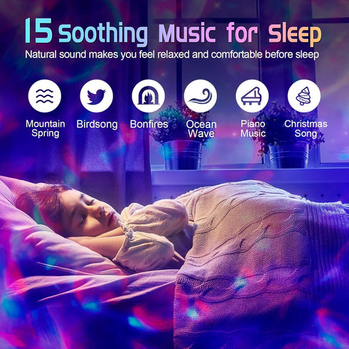 ?Birthday Gifts?Galaxy Projector 20Lighting Modes Galaxy Light Projector for Bedroom, HiFi Bluetooth Speaker Galaxy Lights for Bedroom 15White Noi...