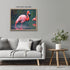 Posterizer 1 pcs- beautiful flamingos in the water-Art for Animal Lovers-Landscape & Nature Art- Living Room Bedroom Decor- unframed wall art...