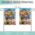 Welcome Spring Pansy Floral Garden Flag Double Sided, Flower Pot Arrangement Decorative House Yard Lawn Outdoor Small Decor, Summer Holiday Butter...