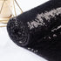 Black Sequin Fabric Yard Sequence Dress Glitter Metallic Mesh Sewing DIY Handcraft 1 Yard Shimmer Mermaid Wedding Party Dresses Handmade Materials...