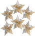 Sea Team 6-Pack Artificial Glitter Poinsettia, Flower Sticks, Christmas Flower Ornaments, Floral Stems, Picks, Branches, Xmas Tree Decorations for...
