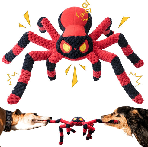 LEGEND SANDY Dog Toys for Aggressive Chewers, Large Dog Toys to Keep Them Busy, Interactive Dog Toys, Squeaky Dog Toys, Tug of War Dog Toy, Crinkl...