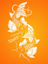 Koi Fish Stencil, 8 x 15 inch (L) - Asian Oriental Carp Fish Animal Pond Wall Stencils for Painting Template...
