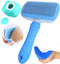 JASLAH 3 Sets with Comb, Pet Grooming Bath Brush Soft Silicone Bristle for Long Short Haired Dogs and Cats Shower, Bath Brush Soothing Massage Rub...